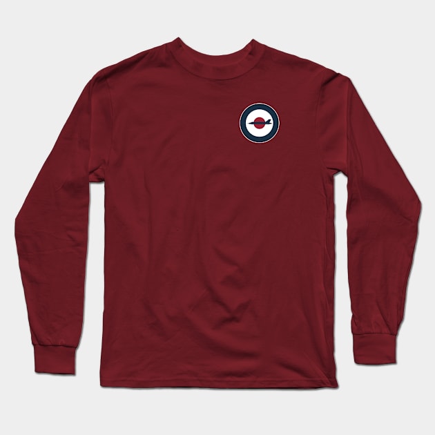 RAF Avro Vulcan (Small logo) Long Sleeve T-Shirt by TCP